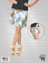 2 tier Skort with side seam pockets and elasticized waist line - SH011